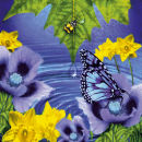 WATER  DROP & DAFFODILS 